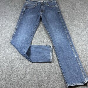WRANGLER Retro Jeans Mens 30x35 Slim Straight Fit Rodeo Cowboy Work Western Wear